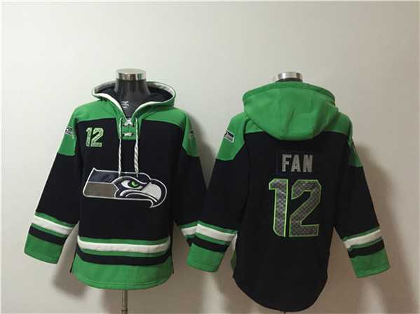 Men's Seattle Seahawks #12 Fan Black Ageless Must-Have Lace-Up Pullover Hoodie,We sell and wholesale Men's Seattle Seahawks #12 Fan Black Ageless Must-Have Lace-Up Pullover Hoodie on line form chian!